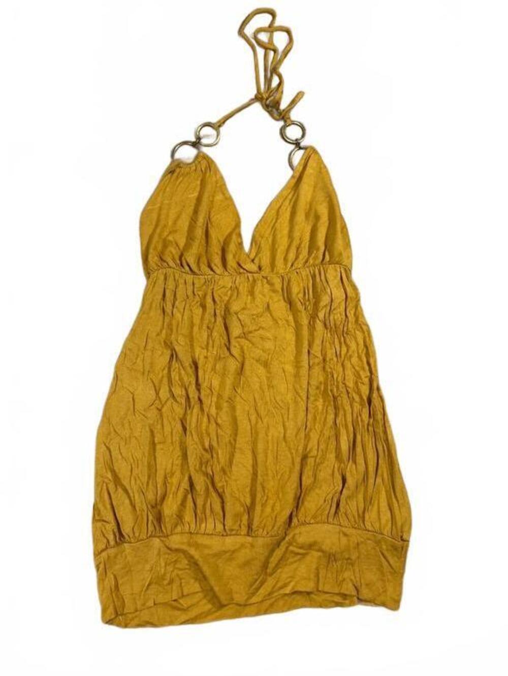 Wet Seal Vintage Boho IndieYellow Halter Top Mini Dress Size m